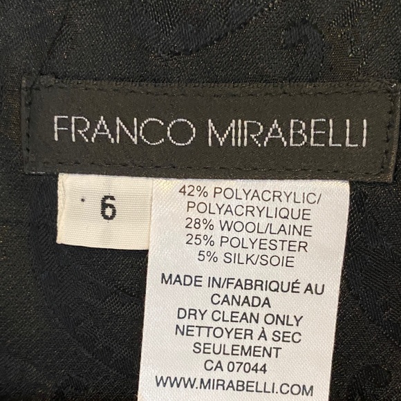 Wool silk blend midi dress with floral velvet burnout black gray sleeveless - Picture 6 of 15